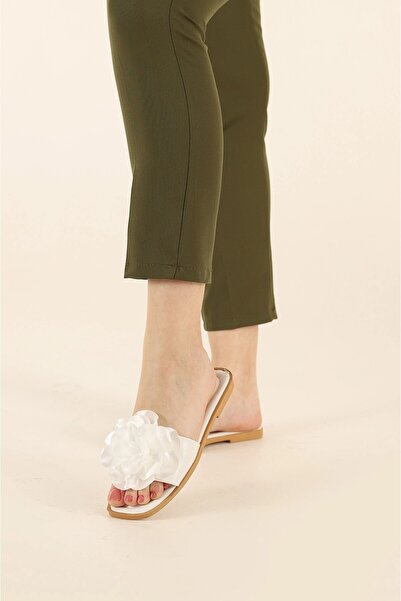 Jackers Papuci noi cu model de flori de trandafiri - Pachet pentru casă, zestre și cadouri