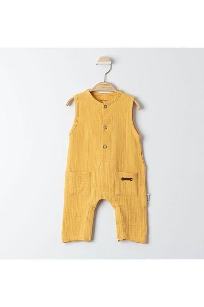 Miniworld Yellow Muslin Jumpsuit