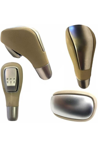 uniparts Automatic Shift Knob (Mat Chrome)-Beige - Fluence-Megane 3- Laguna 3...