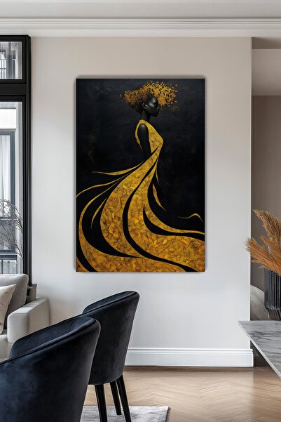 KanvasSepeti African Woman Canvas Wall Painting Living Room Office Beauty Sal...