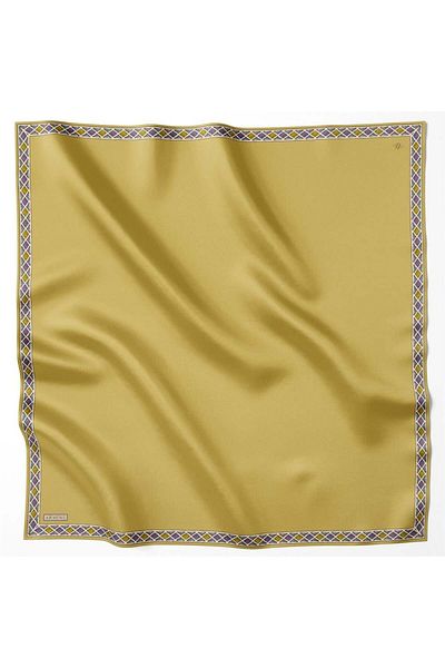 Armine 2023/2024 Autumn Winter Silk Scarf - 9057D-31 - Sura - Border Pattern