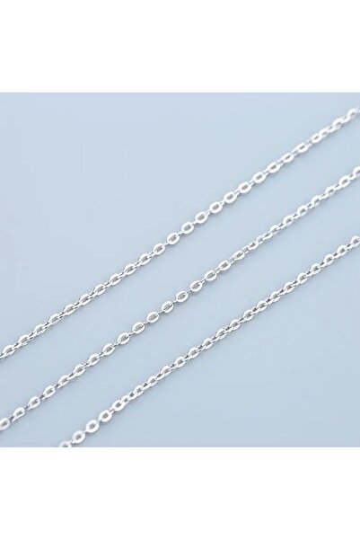 Arsaley Collection İnce Kesim Silver Çelik Kolye Zinciri (Metre) – Sevgililer...
