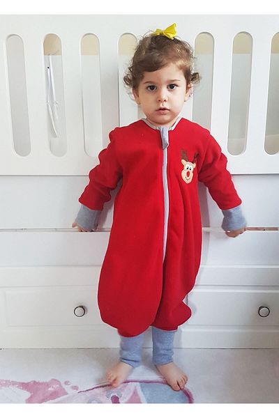 yorni Baby Kids Embroidered Long Sleeve, Double-Sided Zipper, Micro Fleece Sleeping Bag Tog 2