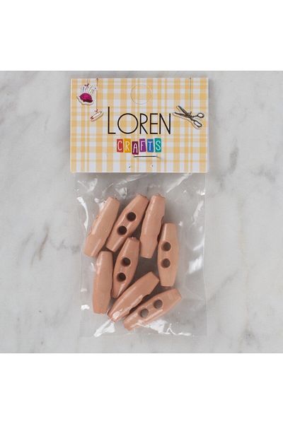 Hangora Loren Crafts Set of 8 Salmon Shepherd Button - 115