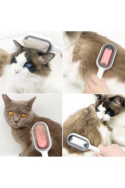 MUBX Cat Dog Hair and Dust Collector Wet Wipes Comb with Apparatus