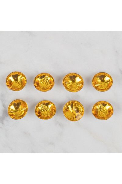 Hangora Loren Crafts Mustard Yellow 8 Li Button - 206