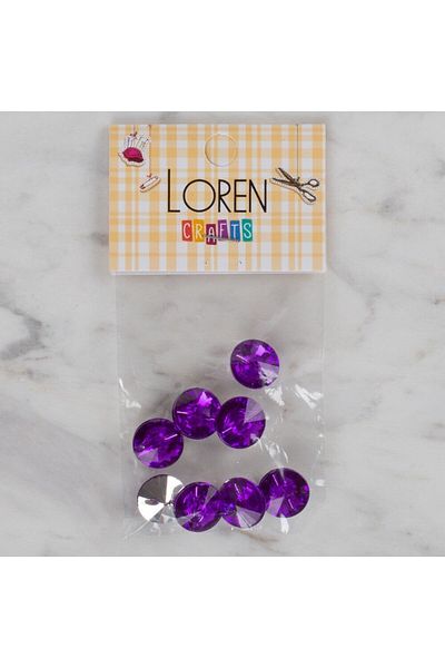 Hangora Loren Crafts Purple 8 Li Button - 200