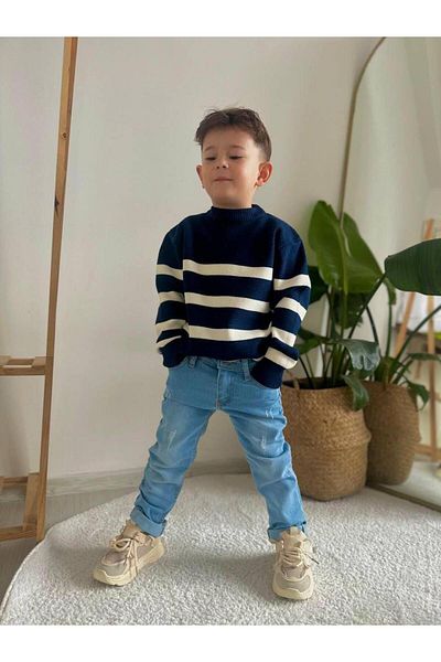 KOKOŞ BEBEK Boy's Knitwear Denim Set