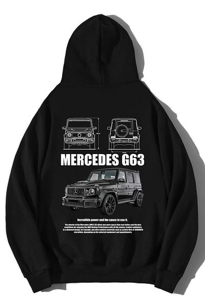 New Shine Унисекс голям суичър Mercedes G63 Amg
