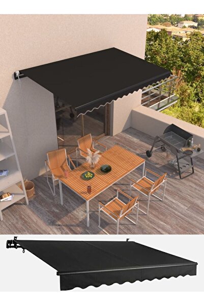 Magnotto Balkon Teras Tente Çadır Gölgelik Teleskopik Açılır Kapanır Tente Ba...