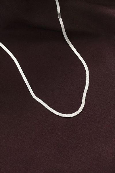 Clariss 316l Steel Silver Color 60 Cm Italian Chain Necklace