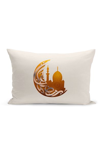 Bertille Home Ramadan Series Double Sided Digital Printed Throw Pillow Case (Ramadan Cushion Cover)