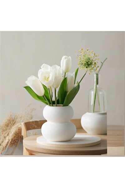 Lui Tasarım Dekoratif Seramik Vazo İskandinav Bohem Ev Dekor