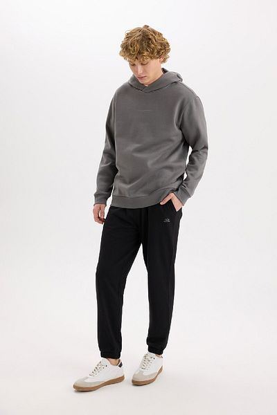 DeFacto Jogginghose mit normaler Passform, Taschen, Basic, gerader Bund, Schnürung, elastisches Bein, D4416AX25SP