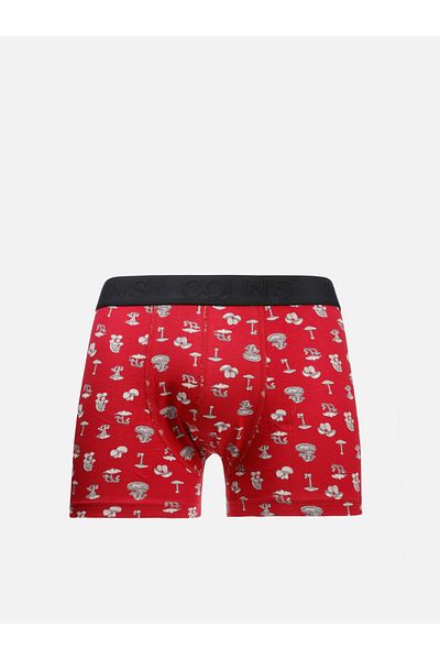 Colin's Modern Fit Printed Men's Red Boxers