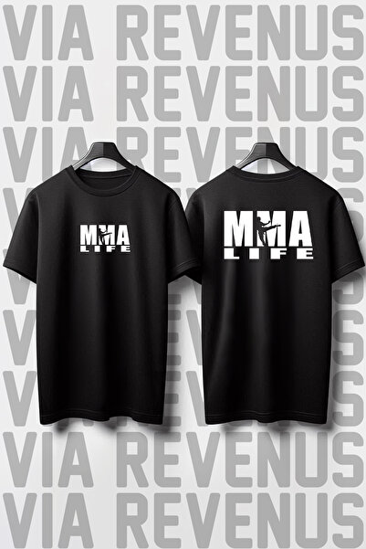 Vordevia Tricou MMA Life cu imprimeu lat în față și în spate