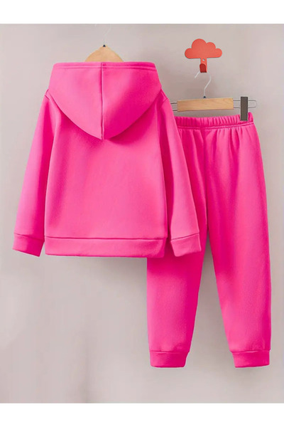 MODA Unicorn Club Patterned Girls' Tracksuit Set - Cotton and High Quality