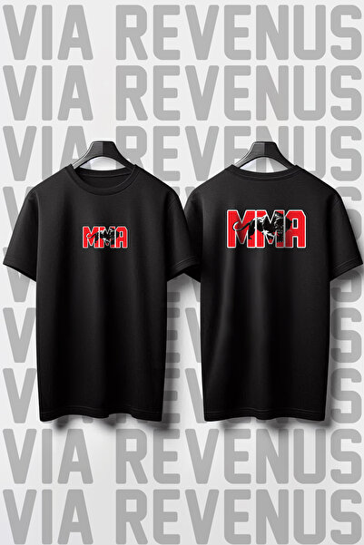 Vordevia Tricou MMA cu imprimeu lat în față și în spate