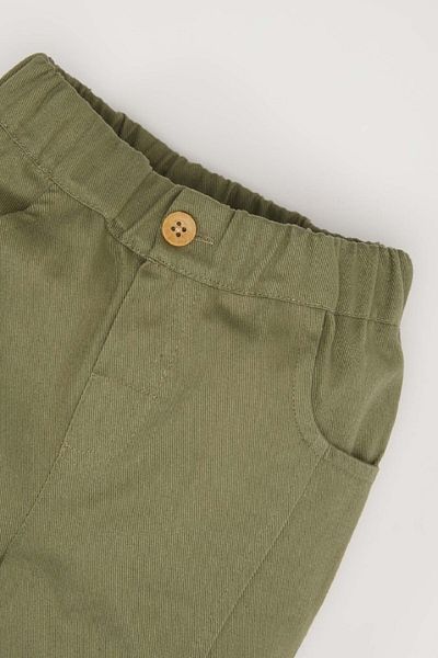 DeFacto New Season Baby Boy Elastic Waist Straight Leg Gabardine Trousers