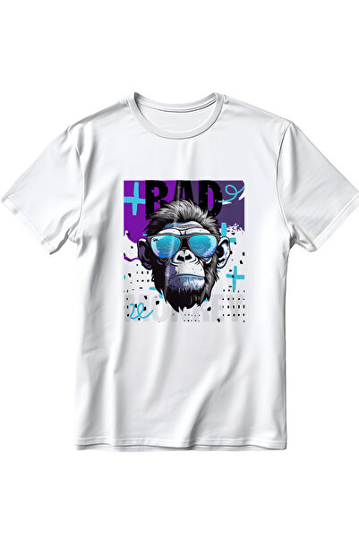 EZG Business Μπλουζάκι BadMonkey Model με στάμπα Unisex Oversize - 100% βαμβά...