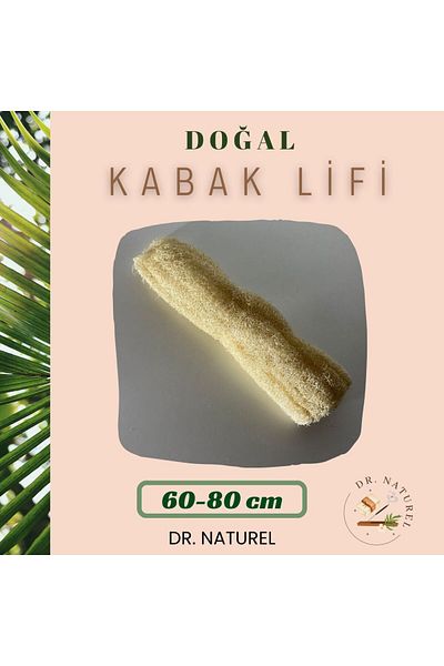 DR NATUREL 60-80 cm Unprocessed Loofah Pumpkin Bath Bag