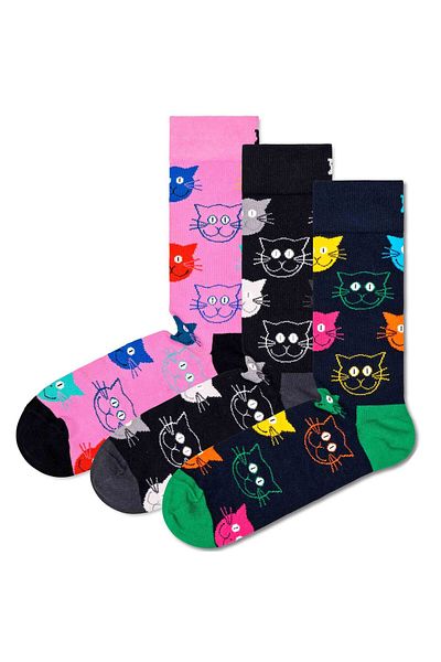 Happy Socks 3er Pack Unisex Socken - Geschenkbox, gemischte Farben