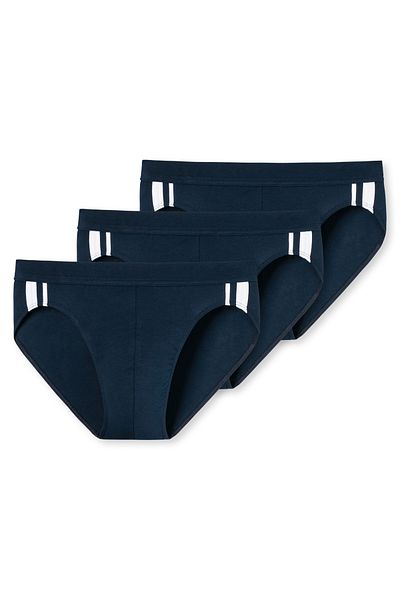 Schiesser Herren Slip 6er Pack - Rio Slip 95/5, Cotton Stretch, Seitenstreifen