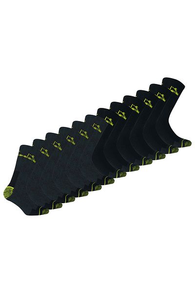 Diadora Unisex Arbeitssocken, 12er Pack - Sportsocken, Baumwolle, Logo, einfarbig