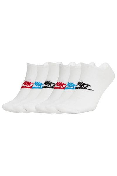 Nike Unisex 6er Pack Sneaker Sportsocken - Everyday Essential, Logo, einfarbig