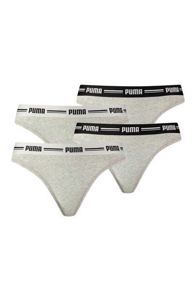 Puma Damen String - Iconic, Soft Cotton Modal Stretch, 4er Pack