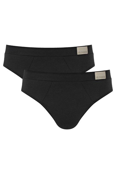 SLOGGI Herren Slips, 2er Pack - GO Natural Brief C2P, Unterhose, Cotton Stretch