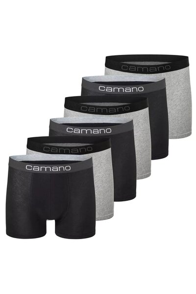 camano Herren Boxershorts, 6er Pack - Comfort BCI Cotton, Unterhosen, Stretch...