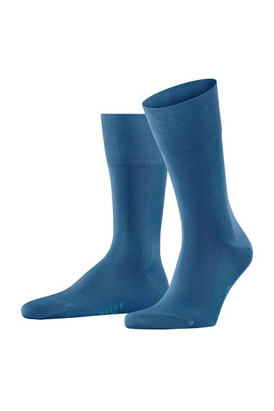 FALKE Herren Socken - Tiago, Strümpfe, Baumwolle, Logo, lang, einfarbig