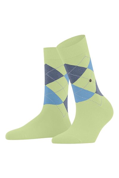 Burlington Damen Socken - Queen, Kurzstrümpfe, Baumwolle, Rautenmuster, Logoemblem