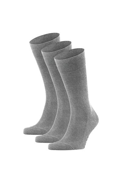 FALKE Herren Socken - 3er Pack Family SO, Allrounder Strümpfe, Uni, Baumwollmischung