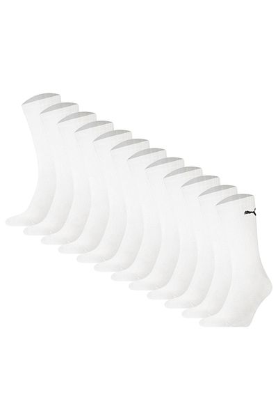 Puma Unisex Sportsocken, 12er Pack - Sport Crew Socken, ECOM, Logo, einfarbig