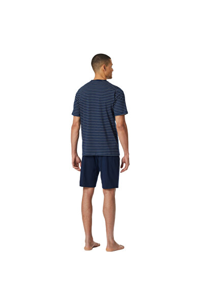 Schiesser Herren Schlafanzug, kurz - Casual Essentials, Rundhals, Baumwolle