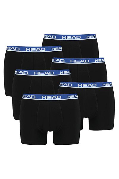 Head Herren Boxershort, 6er Pack - Basic, Baumwoll Stretch, einfarbig