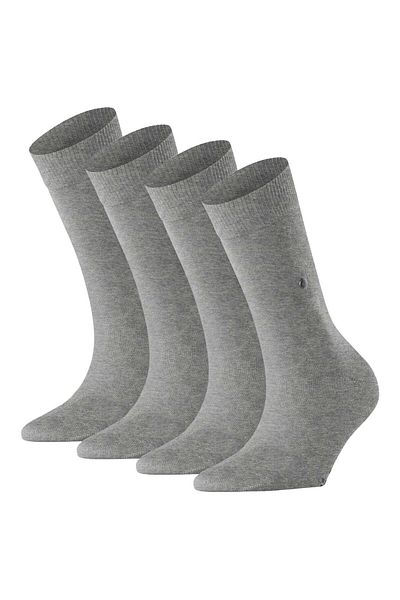 Burlington Damen Socken 4er Pack - Everyday  Kurzstrumpf, Onesize, Unifarben