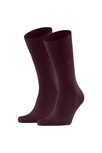 Burlington Herren Socken LEEDS 2er Pack - Schurwolle, Logo, Uni, One Size, 40-46