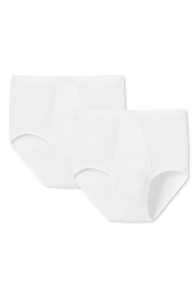 Schiesser Herren Slip 2er Pack - Original Doppelripp, Classic, Baumwolle, Eingriff