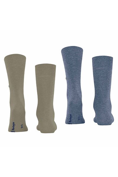 Burlington Herren Socken Everyday 2er Pack - Baumwolle, Uni,  Onesize, 40-46