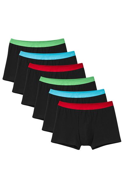Calida Herren Boxershorts, 6er Pack - Natural Benefit, Elastikbund, Single Jersey