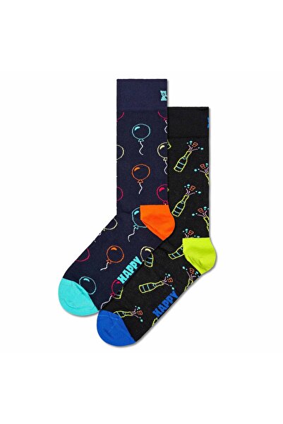 Happy Socks Unisex Socken, 2er Pack - Geschenkbox, Farbmix