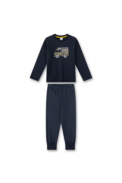 Sanetta Jungen Schlafanzug - Nachtwäsche, Pyjama, lang, Bio-Baumwolle, Motiv