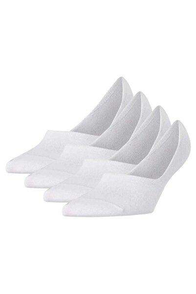 Burlington Everyday IN - Damen Füßlinge, 4er Pack, Anti-Rutsch-Absatz, einfarbig