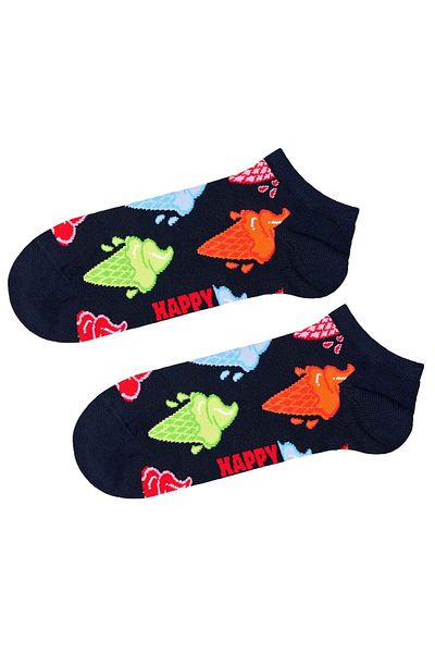 Happy Socks Unisex Sneaker-Socken, 3er Pack - Low Socks, Muster, Farbmix