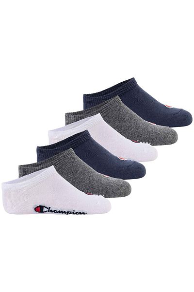 Champion Kinder Socken, 6er Pack - Sneaker Socken, Logo, einfarbig