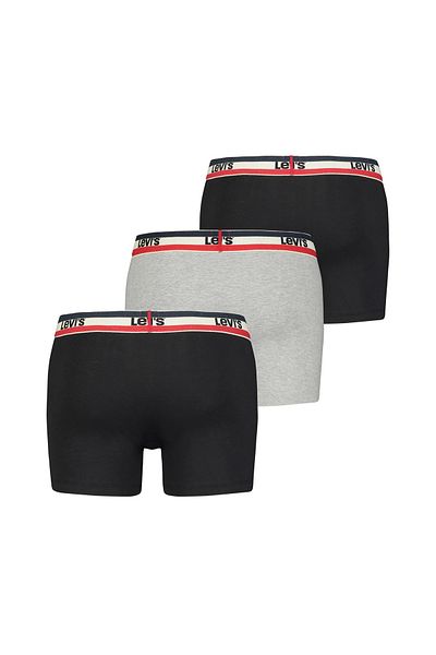 Levi's LEVI´S Herren Boxer-Shorts, 6er Pack - Sportswear Logo Boxer Brief, Cotton Stretch