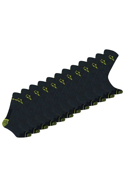 Diadora Unisex Arbeitssocken, 12er Pack - Sportsocken, Baumwolle, Logo, einfarbig